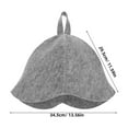 thumbnail image 2 of SHOWERORO Felt Sauna Cap For Overheating Protection Thickened Grey 2pcs, 2 of 6