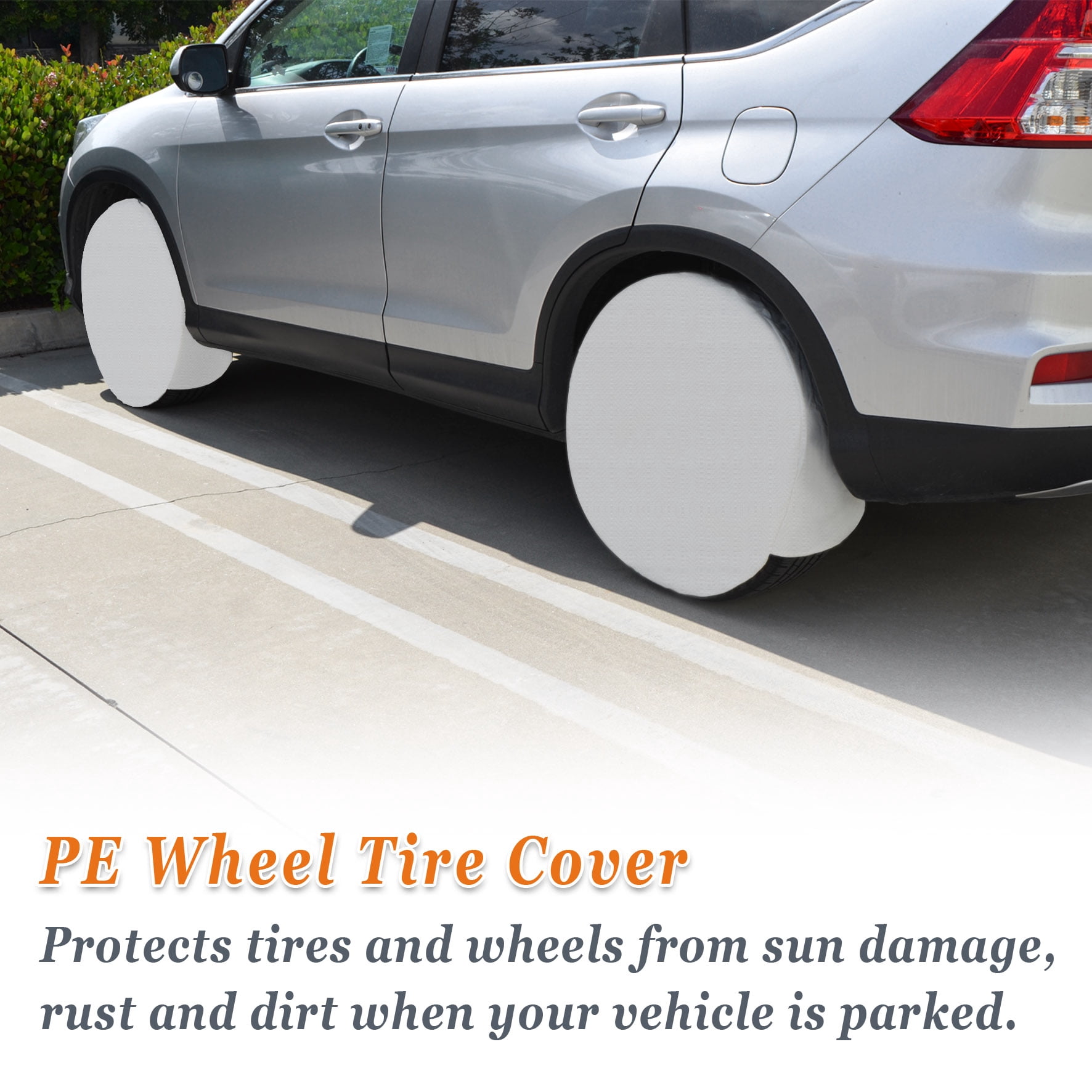 Strong Camel 4pcs Wheel Tire Covers Waterproof Sun Tire Protector for Auto Truck Car Camper Trailer Boat 28 inch