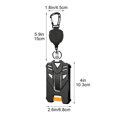thumbnail image 3 of ID Badge Holder, Mech Style Hard Plastic Card Sleeve with Retractable Carabiner, Heavy Duty Work Name Tag Case for Employee, Event, Security Access, 3 of 6