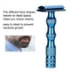 thumbnail image 5 of Maquinilla de afeitar clásica para hombre con mango de metal antideslizante y doble hoja, maquinilla de afeitar manual de estilo vintage (azul), 5 of 10