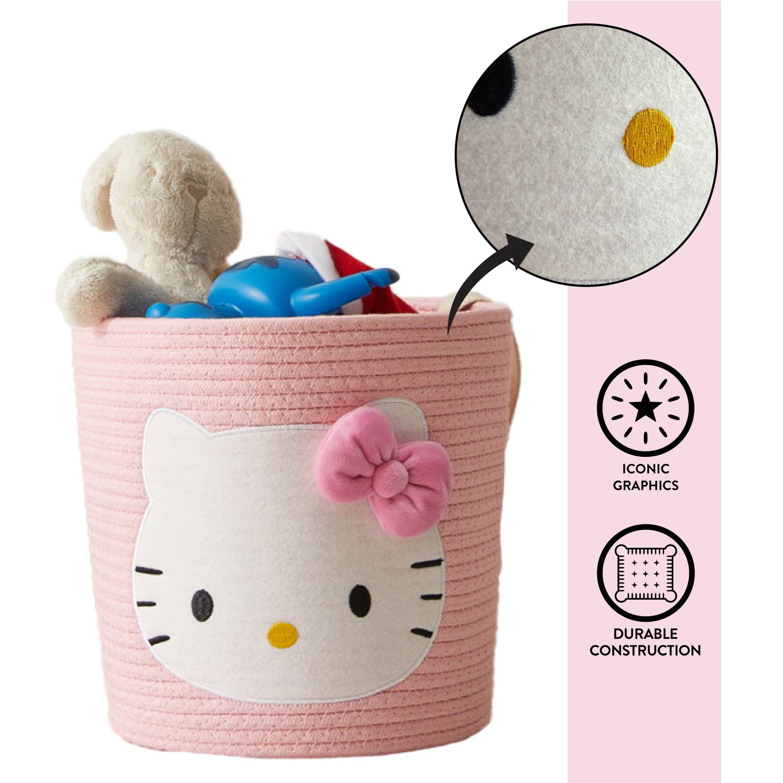 Hello Kitty Kids Rope Storage Bin