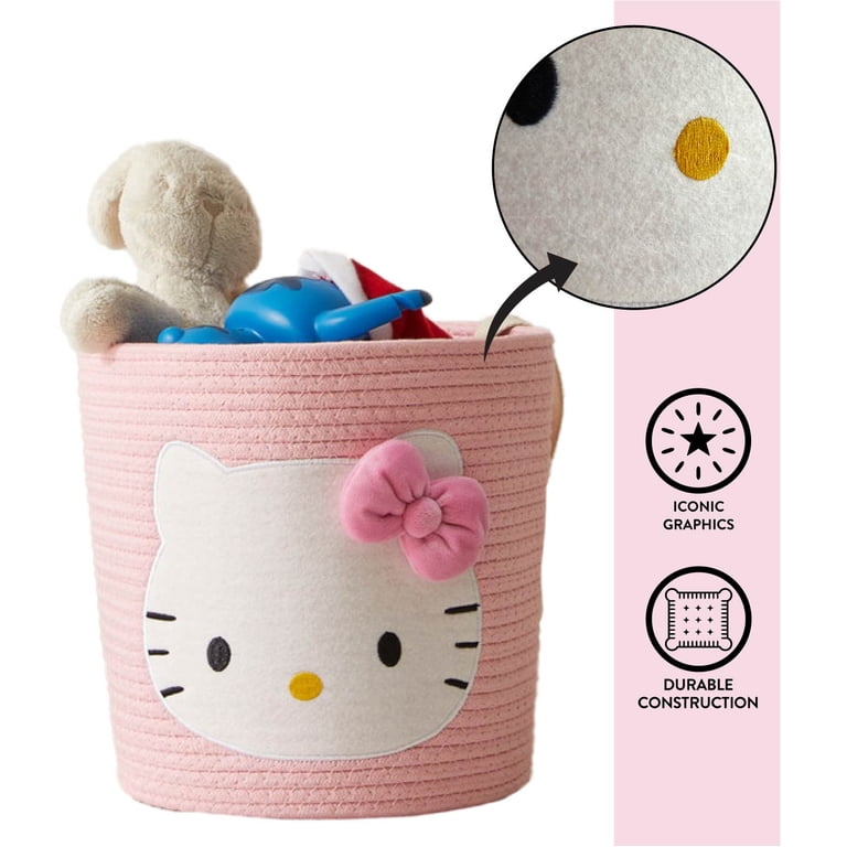 Hello Kitty Kids Rope Storage Bin, 10" x 10" photo 8