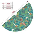 thumbnail image 3 of Lsque Mushrooms and Flowers Print Christmas Tree Skirt, Tree Skirt with Ties or Velcro, Perfect for Holiday Decorations, Halloween, and New Year-48", 3 of 7