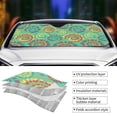 thumbnail image 5 of Fuzoiu Colourful Tie Dye Print Car Windshield Sun Shade,Block Uv Rays Sunshade,Foldable Front Window Sun Visor Protector for Car,SUV,Truck-Keep Vehicle Cool-Colourful Tie Dye, 5 of 8