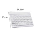 thumbnail image 2 of Clavier Bluetooth Ultra Mince Portable Mini Sans Fil Rechargeable pour iOS Android Windows - 10 Pouces, 2 of 5