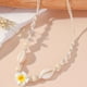 thumbnail image 4 of Collar HUASAI Shell para mujer con forma de estrella de mar en capas, concha blanca, 4 of 6