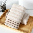thumbnail image 1 of Nvzi Toallas faciales de secado rápido, 6 toallas color caqui - 34*72 cm, toallas de algodón premium, toallas faciales para el baño, paños suaves y absorbentes para uso diario., 1 of 5