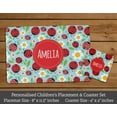 thumbnail image 2 of Printtoo Ladybird Print Personaized Gift For Kids Placemat & Coaster Set For Girls,Boys Gift,Christmas Gift-8x11.5 Inch, 2 of 5