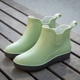 thumbnail image 6 of Caywon Womens Waterproof Non-Slip Short Ankle Rain Boots, Solid Color Thick Sole Outdoor Footwear for Rainy Days, Botas de Lluvia Cortas Para Mujer, 6 of 9