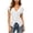 #0169-White, variant on Favoffer Wrap Blouse Tops Women's Short Sleeve V Neck Asymmetric Hem Shirts Fitted Casual Tunic Tops Summer Daily Going Out