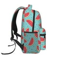 thumbnail image 3 of Rateoe Watermelon Pattern Casual Backpack for School, Work, Travel – Adjustable Straps, Multiple Compartments – Ergonomic Design, Fits Laptops and Tablets, 3 of 5