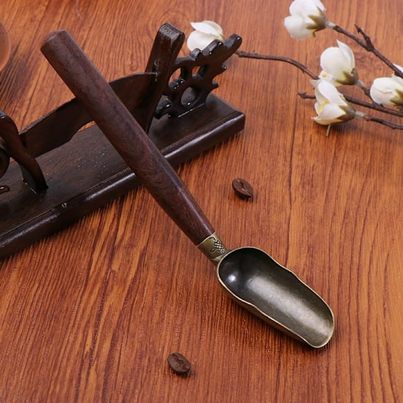 Wooden Handle Teaspoon Tea Spoon Cups Ebony Coffee Spoons T