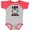 Baseball Heather and Red, variant on Inktastic Life is Better with Goats Boys or Girls Baby Bodysuit