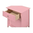 thumbnail image 4 of Glory Furniture Izzy Solid Wood 1-Drawer/1-Door Nightstand in Pink, 4 of 5