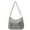 Grey, variant on Women Solid Color Ruched Shoulder Bag Large Capacity Japanese Style Student Casual Crossbody Bag Large Capacity Messenger Bag