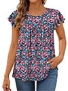 Pink Blue Floral