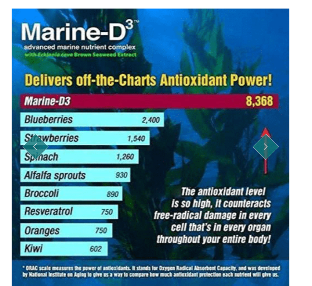 Marine Essentials - Marine-D3 Dietary Supplement - Omega 3 Fatty Acids - DHA/EPA -  Promote Increased Energy