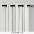thumbnail image 2 of DriftAway Farmhouse Linen Blend Blackout Curtains 63 Inches Long for Bedroom Vertical Striped Printed Linen Curtains Thermal Insulated Grommet Lined Treatments for Living Room 2 Panels W52 x L63 Gray, 2 of 8
