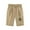 Khaki, variant on Girls Shorts Kids High Waisted Shorts Elastic Waist Shorts Casual Floral Shorts Comfy Lightweight Shorts With Pockets 3-13 Years