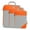 Orange, variant on 3x Compression Packing Cubes, Travel Luggage Bags Luggage Organizer Bags for Family Vacations, Laundry Bags Keeping Organized Orange