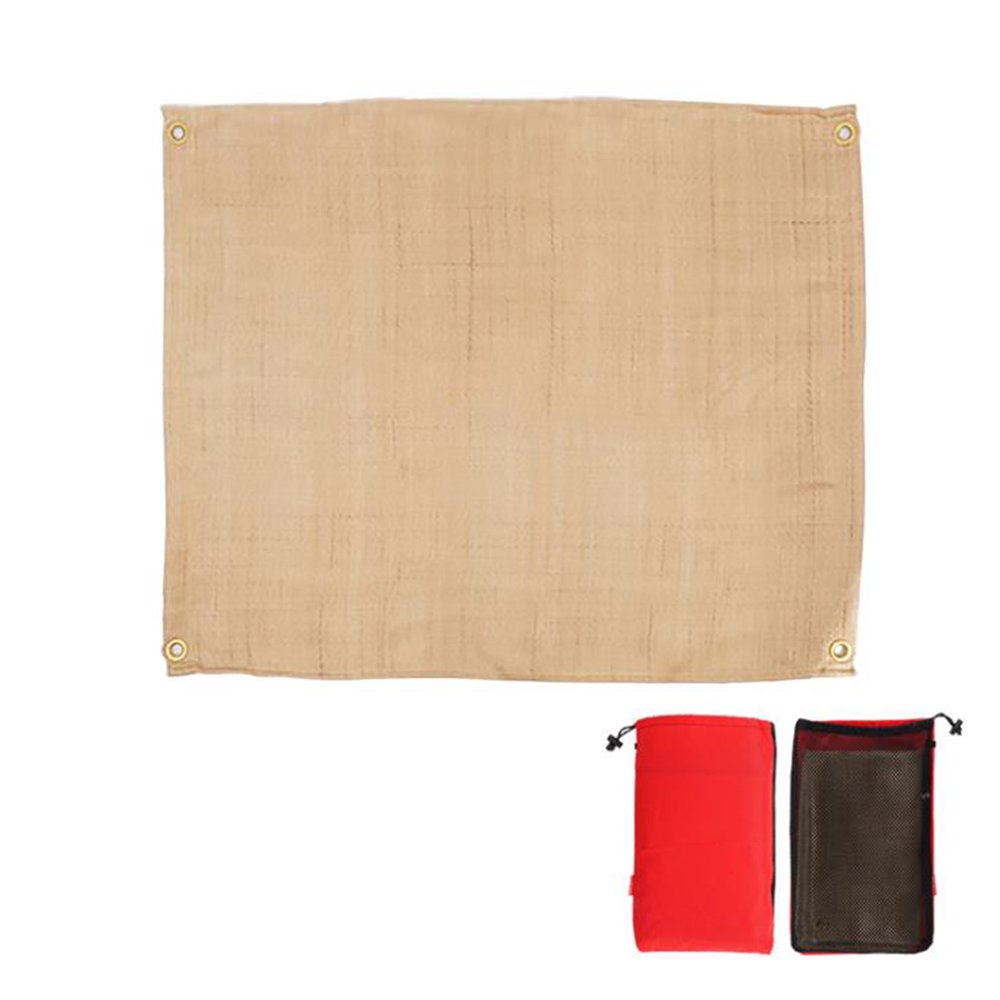 Fire Pit Mat Heat Insulation Pad Fiber Flame Retardant Pads Picnic