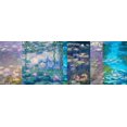 thumbnail image 2 of Monet, Claude 24x11 Gold Ornate Wood Framed with Double Matting Museum Art Print Titled - Waterlilies I, 2 of 4