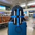 thumbnail image 5 of Adjustable Luggage Straps – Elastic Bungee Connector for Suitcase, 25.2" x 2.4", Travel Essential, Blue, 5 of 5