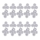 thumbnail image 2 of 10 Piezas Botones de Nudo de Estilo Chino para Decoración de Traje y Cheongsam Plata Zulema Nudo de botón chino, 2 of 8