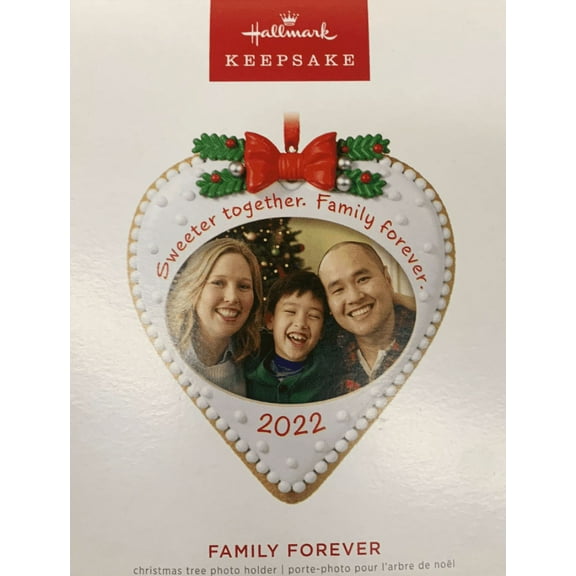 Family Forever Photo Frame 2022 Hallmark Keepsake Christmas Ornament