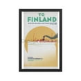 thumbnail image 4 of To Finland - Winter Sailings and Fares 1937/38 from the Finland Steamship Company Ltd. Framed Vintage Travel Poster, 4 of 11
