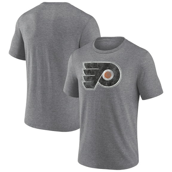Men's Heather Gray Philadelphia Flyers Wraparound Tri-Blend T-Shirt