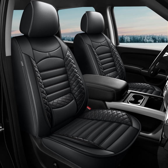 LAONNVIR Seat Covers Full Set Fit for Dodge RAM 2002-2026 1500 2500 3500 Truck Pickup Crew Quad Cab with Curved Bench Waterproof Leather Seat Protector
