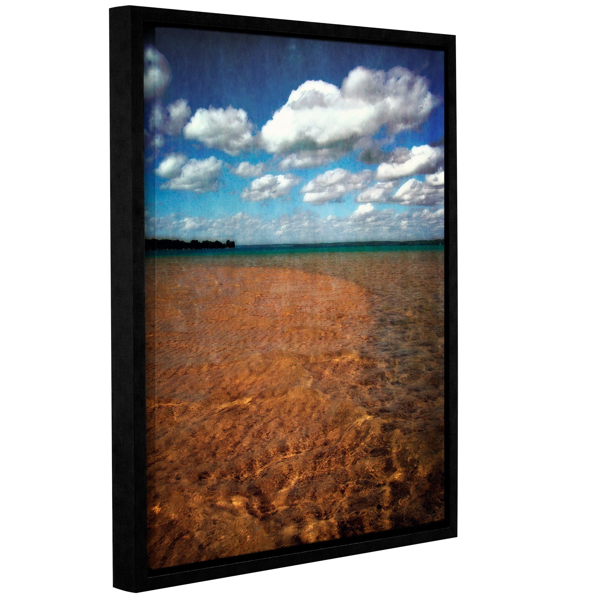ArtWall Kevin Calkins "Crystal Waters" Gallery-Wrapped Floater-Framed Canvas