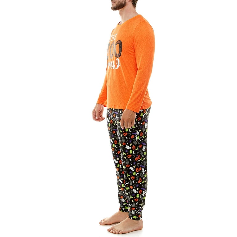 Men's Matching Family Halloween Pajamas Boo Crew, 2-Piece Set 
