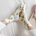 thumbnail image 7 of Byfri 5 Pairs Cartoon Floral Short Socks Polyester Breathable Casual Socks for Women Spring Autumn Style1, 7 of 7