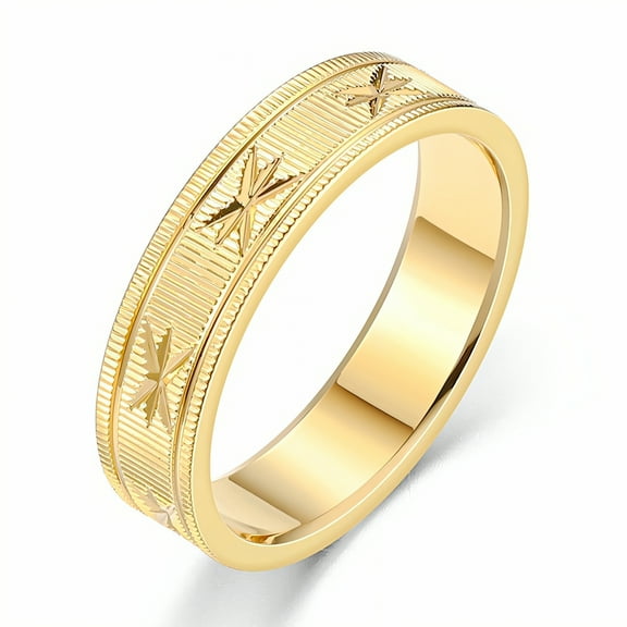 DESIGNICE Gold Rings for Women,Robust Structure Tarnish Free Gold Rings,Gentle Skin Feel Dainty Rings for Women,Gold Plated