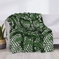 thumbnail image 3 of Rateoe Green Snakeskin Pattern Flannel Throw Blanket, Ultra-soft Blanket for Bed, Couch, Car, Hypoallergenic Anti-pilling blanket-40"x30"(Horizontal), 3 of 6