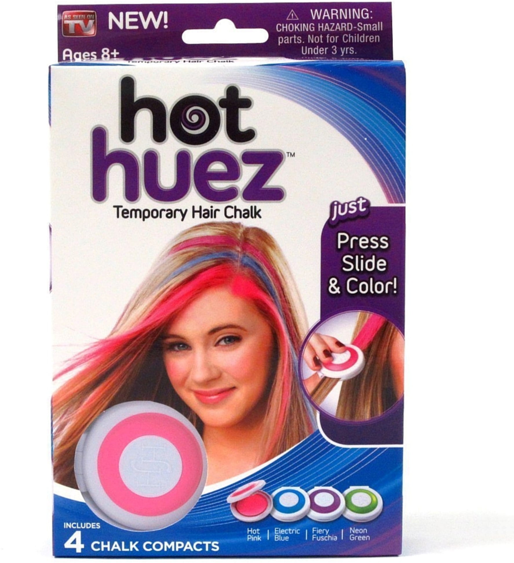 Hot Huez Temporary Hair Chalk - 4 CT! 