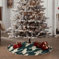 thumbnail image 5 of Daiia Flying Swans Drawing Merry Christmas Tree Skirt , Xmas Large Lace-up Tree Skirt, Santa Snowflakes Rustic Home Decorations New Year Party Farmhouse Decor-48", 5 of 7
