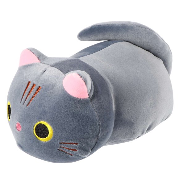 1pc Cat Plush Pillow Down Cotton Animal Plush Bolster Cartoon Throw Pillow