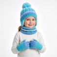 thumbnail image 5 of Kids Winter Hat Scarf Gloves Set, Girls Boys Toddler Warm Fleece Beanie Knit Neck Scarf Mittens Christmas Gift, 5 of 8
