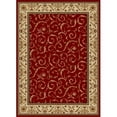 thumbnail image 1 of Radici 1599-1531-RED Como Tapis Rectangulaire Rouge Transitionnel Italie - 5 Pi. 5 Po. L x 7 Pi. 7 Po. H, 1 of 2