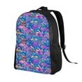 thumbnail image 2 of Disketp Colorful Mushrooms Mochila Unisex de Apertura Lateral Completa, Mochila para Laptop para Escuela, Trabajo y Viajes, 2 of 8