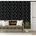 thumbnail image 5 of S4sassy Self-Stick Decorative Wallpaper, Artistic Bloom Print Wall Paper, Vinyl Waterproof Contact Paper, Black, 25"x60" Removable Renter Friendly Wall Covering For Bedroom, Livingroom, Dining room, 5 of 9