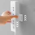 thumbnail image 3 of Soporte de Tira de Alimentacia, Fácil de Instalar Auto Adhesivo, Fastador Power Strip, Plastic 2pcs Compacto para el Hogar Para Enrutadores, 3 of 7