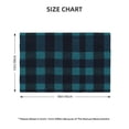 thumbnail image 3 of Linen Placemat With 18×12in Double Stitching Is Effectively Insulated And Foldable For Family Hotel Picnic Trips Darkcyan Buffalo Plaid Check Tartan Scotland_2 Six Piece, 3 of 8