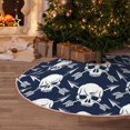 thumbnail image 5 of Bingfone Christmas Tree Skirt Mat Christmas Decoration Interior 48" -white arrow Skull, 5 of 6
