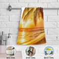 thumbnail image 5 of Beach Tropical Palms Tree Kitchen Hand Towels 2 PCS, Sunset Summer Fingertip Bath Towels Ultra Soft and Highly Absorbent, Decorative Face Towels Dish Washcloths, 28.3"x14.4", 5 of 5