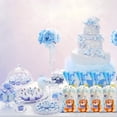 thumbnail image 5 of 100Pack Bear Treats Cellophane Bags Baby Shower Favor Bags Blue Teddy Treat Bags with 100 Gold Twist Ties for Baby Shower Birthday Party, 5 of 7