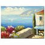 Trademark Fine Art "Mediterranean Cottage" Canvas Art by Rio
